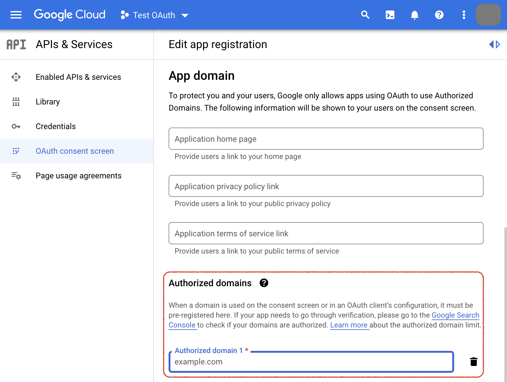 Google oauth